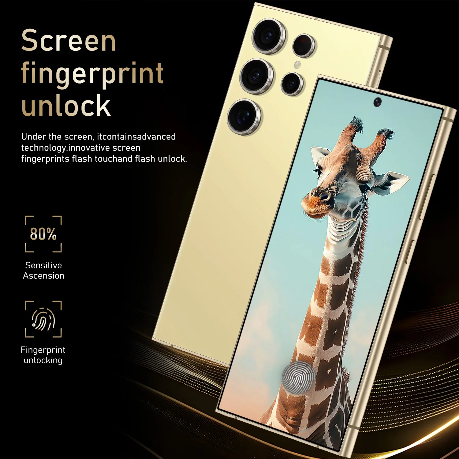 New S27 Ultra 7.3HD Global Edition Original Smart Dual Card 7800mAh Battery Facial Recognition Function CASE