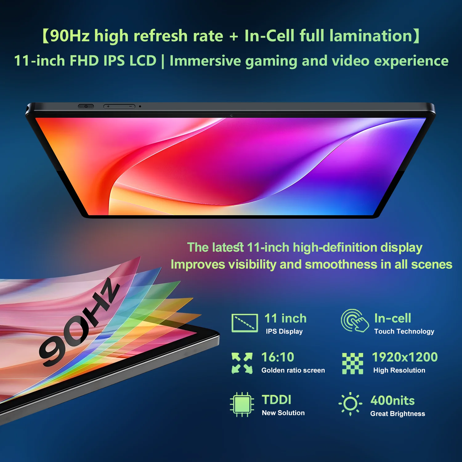 BNCF 11 Inch Android 15 MTK G100 8-Core 2K IPS Screen Tablet 4/8GB RAM 128GB ROM 7000mAh Battery 4G LTE Type-C Widevine L1 Pad