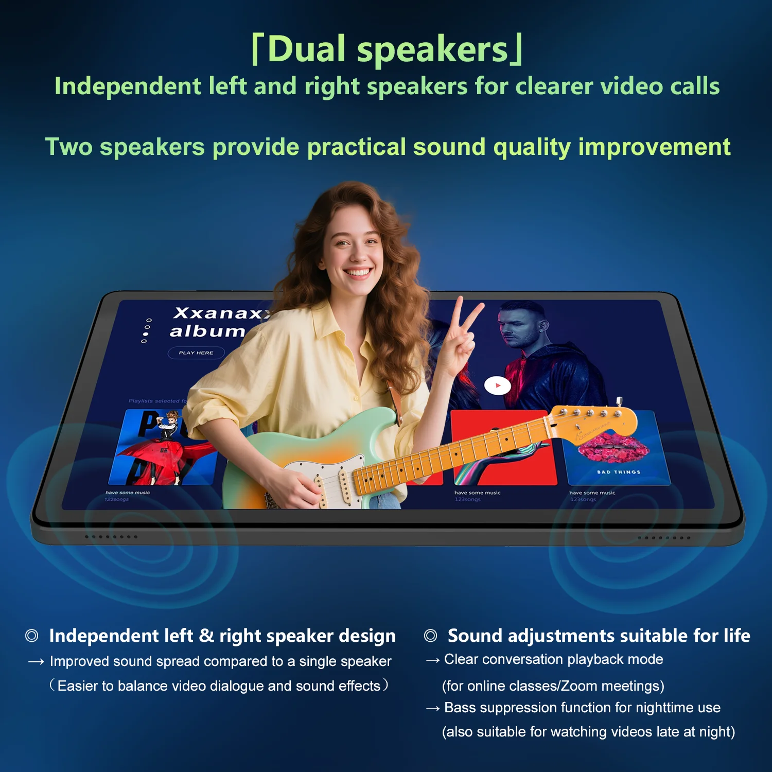 BNCF 11 Inch Android 15 MTK G100 8-Core 2K IPS Screen Tablet 4/8GB RAM 128GB ROM 7000mAh Battery 4G LTE Type-C Widevine L1 Pad