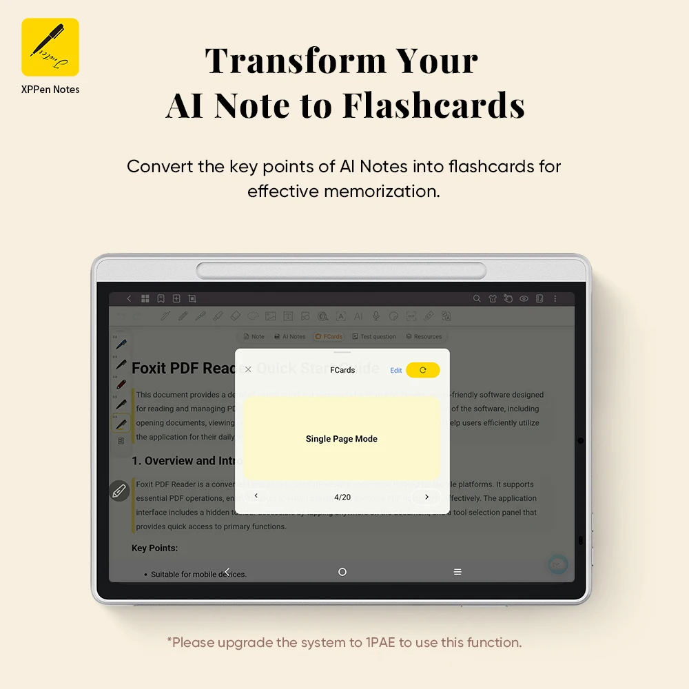 XPPen Magic Note Pad Android 14 White Graphic Tablet Business Digital Writing Notebook Pad 3-in-1 Color Ink Paper E-book Reader