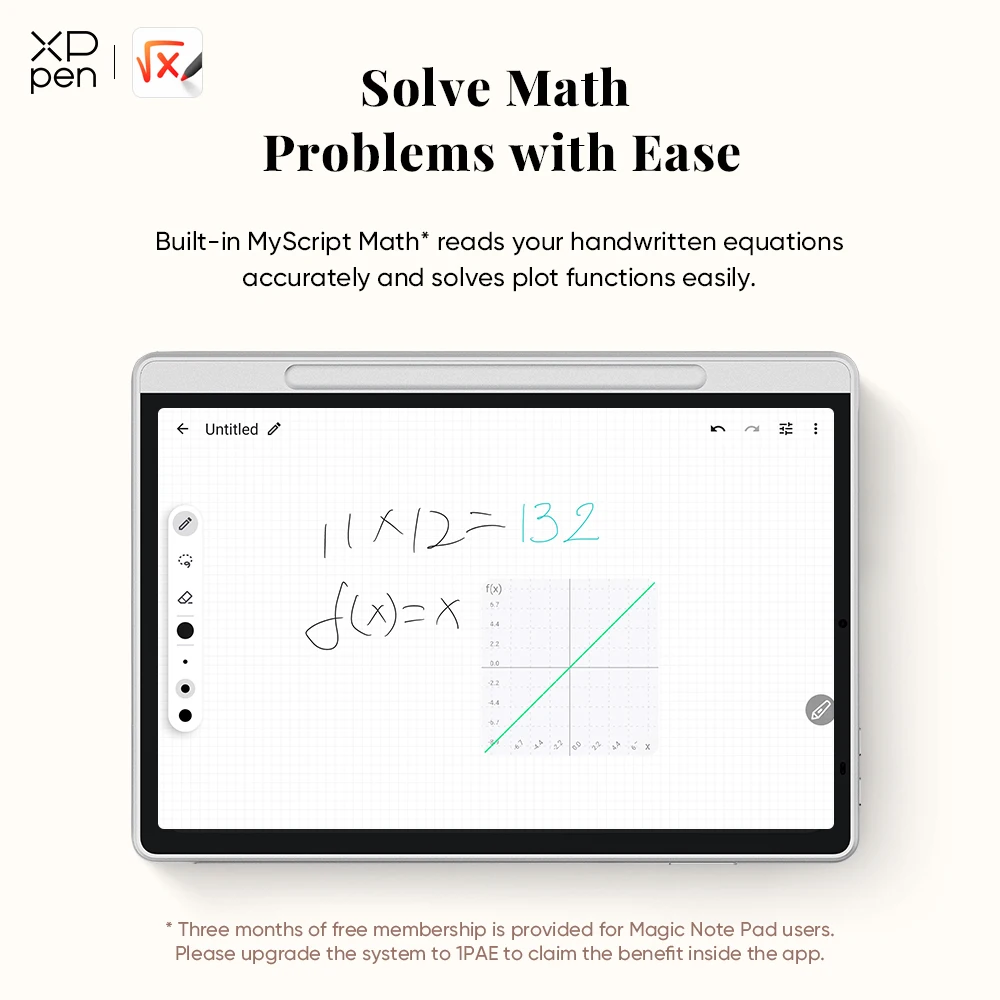 XPPen Magic Note Pad Android 14 White Graphic Tablet Business Digital Writing Notebook Pad 3-in-1 Color Ink Paper E-book Reader