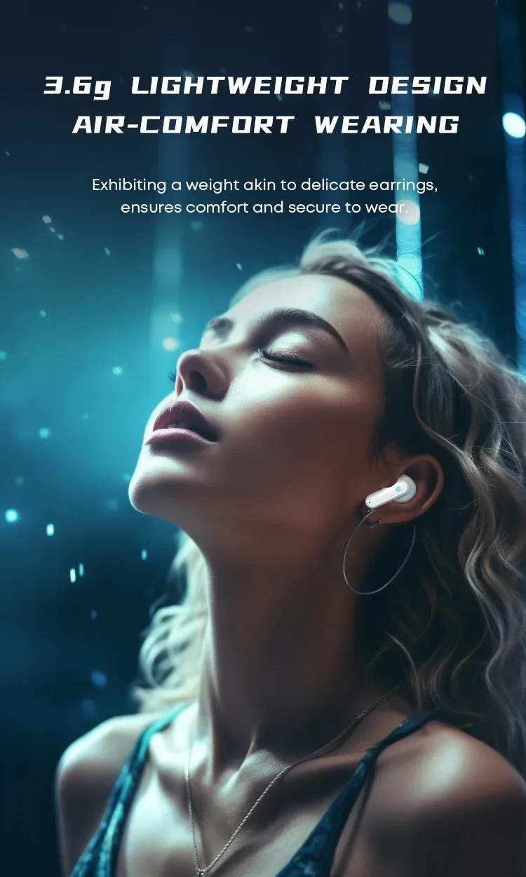 TWS Wireless Earpods Bluetooth 5.3 Wireless Earphones Dual Mode ENC Talking Noise Canceling