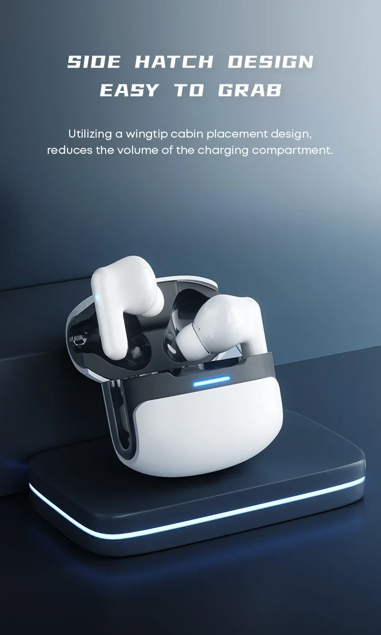 TWS Wireless Earpods Bluetooth 5.3 Wireless Earphones Dual Mode ENC Talking Noise Canceling