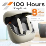 TWS Wireless Earphones Bluetooth 5.4 Ultra-low Latency Dual Microphone ENC Noise Cancelling