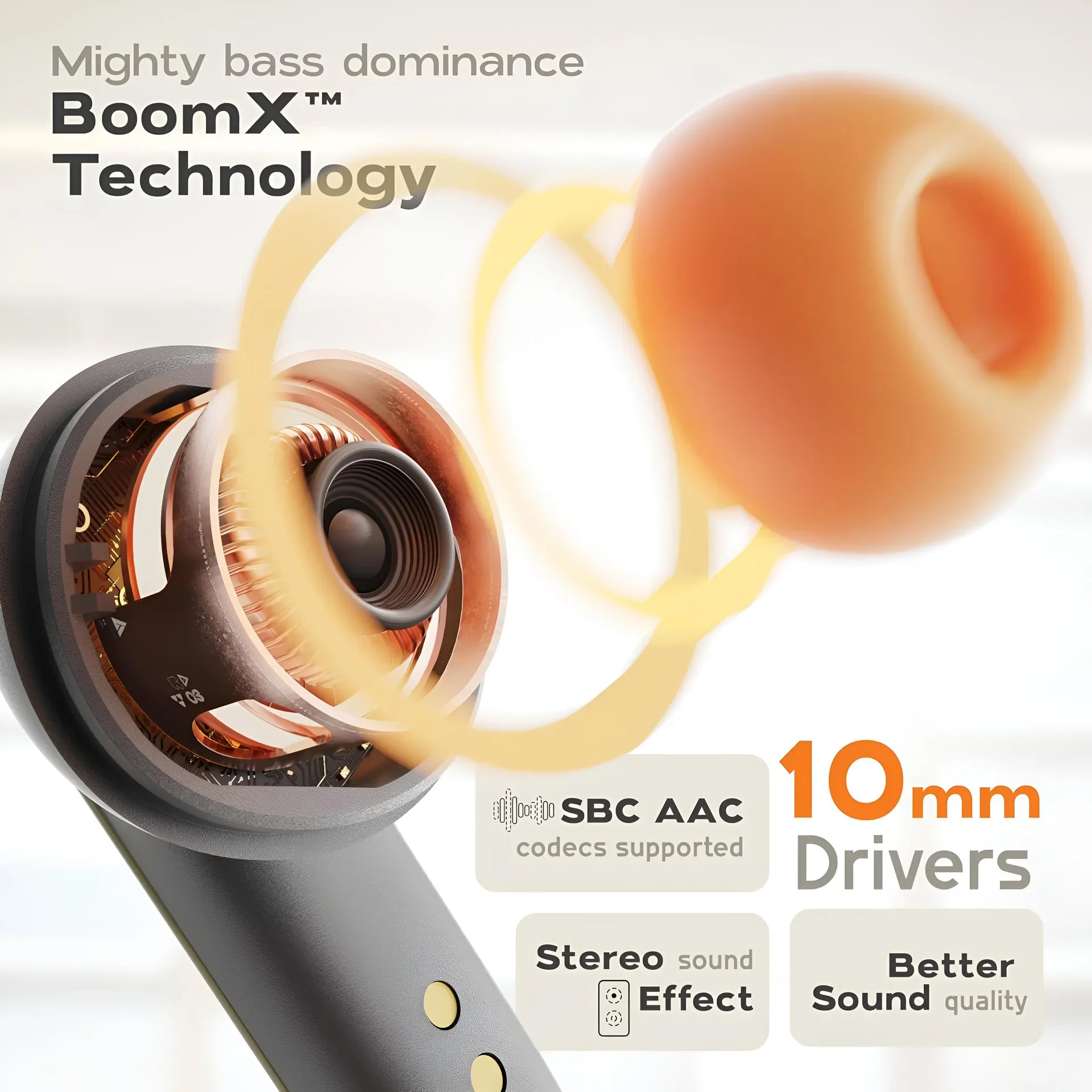 TWS Wireless Earphones Bluetooth 5.4 Ultra-low Latency Dual Microphone ENC Noise Cancelling