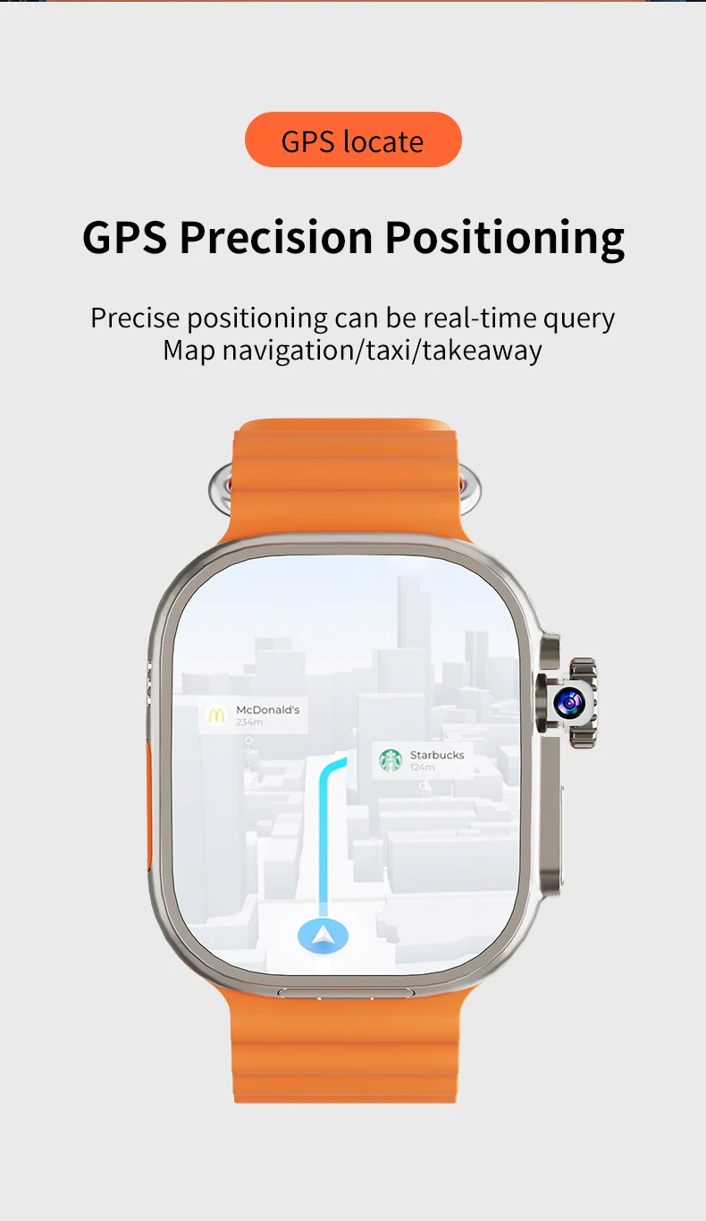 GoldenSpike S10 Ultra Max Smartwatch 5G Android With 2.26'' Amoled Screen 800W Rotary Camera Simcard Slot Video Call