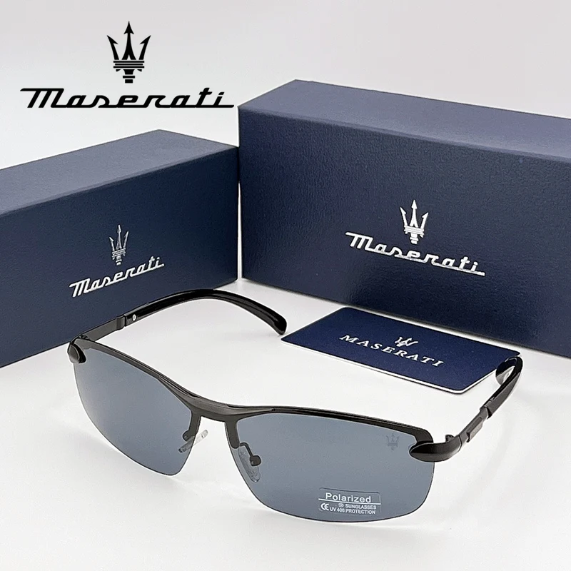 MASERATI Luxury Sunglasses High End for Men Women Polarized UV400 Driving Glasses Classic Style Premium Quality  Fashion Design