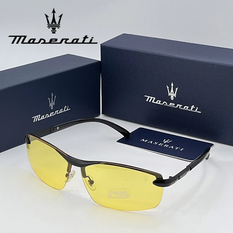 MASERATI Luxury Sunglasses High End for Men Women Polarized UV400 Driving Glasses Classic Style Premium Quality  Fashion Design