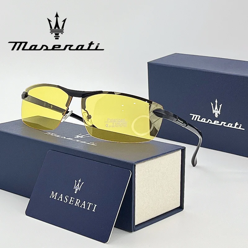 MASERATI Luxury Sunglasses High End for Men Women Polarized UV400 Driving Glasses Classic Style Premium Quality  Fashion Design