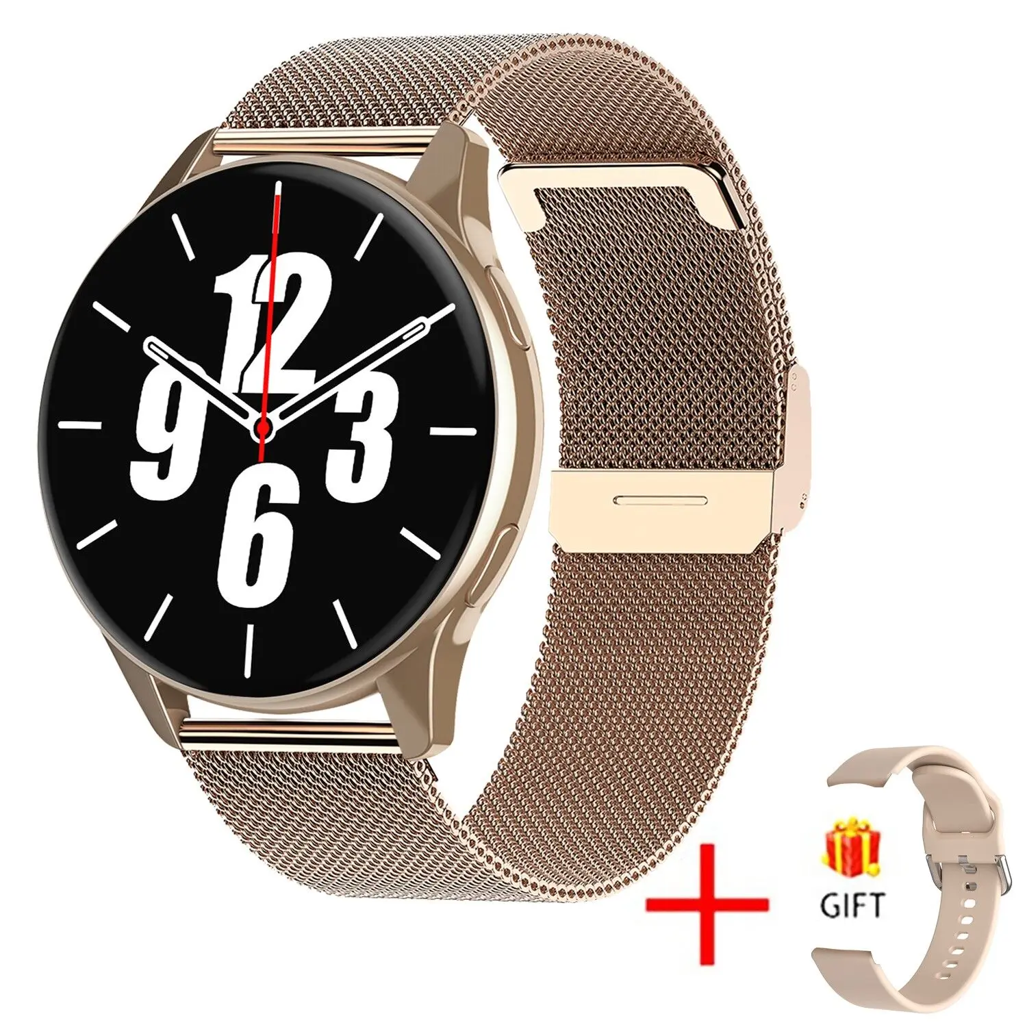 Mesh belt Rose gold