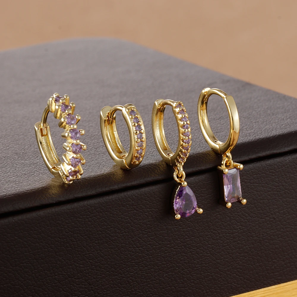 gold-purple-4PCS